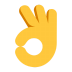 Ok-Hand-Flat-Default icon