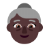 Old-Woman-Flat-Dark icon