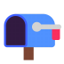 Open-Mailbox-With-Lowered-Flag-Flat icon