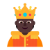 Person-With-Crown-Flat-Dark icon