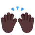 Raising-Hands-Flat-Dark icon