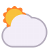 Sun-Behind-Large-Cloud-Flat icon
