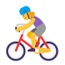 Woman-Biking-Flat-Default icon