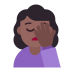 Woman-Facepalming-Flat-Medium-Dark icon