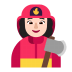 Woman-Firefighter-Flat-Light icon