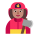 Woman-Firefighter-Flat-Medium icon
