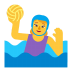 Woman-Playing-Water-Polo-Flat-Default icon