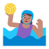 Woman-Playing-Water-Polo-Flat-Medium icon
