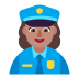 Woman-Police-Officer-Flat-Medium icon