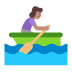 Woman-Rowing-Boat-Flat-Medium icon