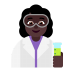 Woman-Scientist-Flat-Dark icon