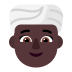 Woman-Wearing-Turban-Flat-Dark icon