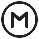 Circled M icon