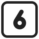 Keycap 6 icon