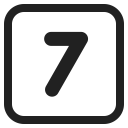 Keycap 7 icon