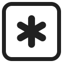 Keycap Asterisk icon