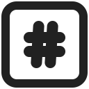 Keycap Hashtag icon