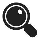 Magnifying-Glass-Tilted-Left icon
