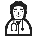 Man Health Worker Default icon