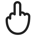 Middle Finger Default icon