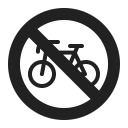 No Bicycles icon