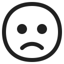 Slightly-Frowning-Face icon