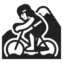 Woman Mountain Biking Default icon