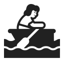 Woman Rowing Boat Default icon