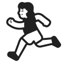 Woman Running Default icon
