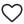 White Heart icon