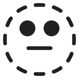 Dotted Line Face icon