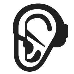 Ear With Hearing Aid Default icon