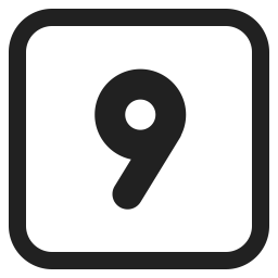 Keycap 9 icon