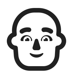 Man Bald Default icon