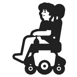 Man In Motorized Wheelchair Default icon