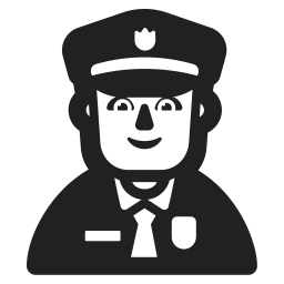 Man Police Officer Default icon