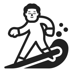 Man Surfing Default icon
