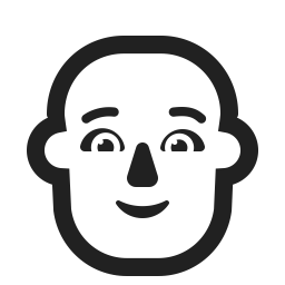 Person Bald Default icon