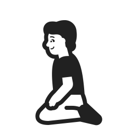 Person Kneeling Default icon