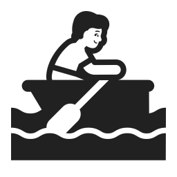 Person Rowing Boat Default icon