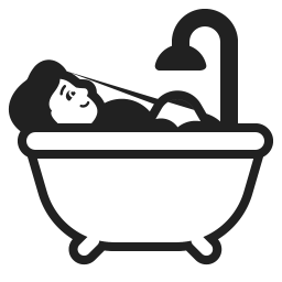 Person Taking Bath Default icon