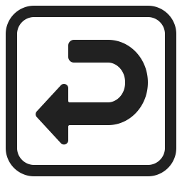 Right Arrow Curving Left icon