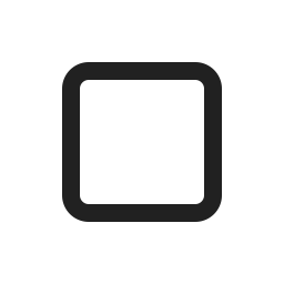 White Medium Small Square icon