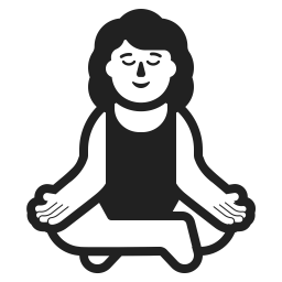 Woman In Lotus Position Default icon