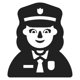 Woman Police Officer Default icon