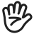 Hand-With-Fingers-Splayed-Default icon