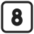 Keycap 8 icon
