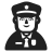Man Police Officer Default icon