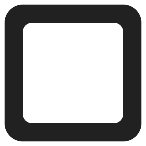 Black Square Button icon