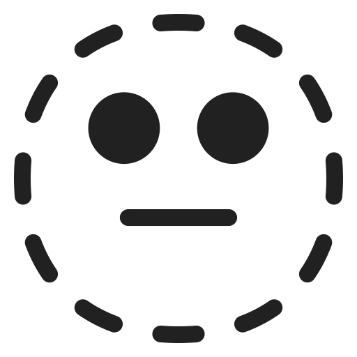 Dotted-Line-Face icon